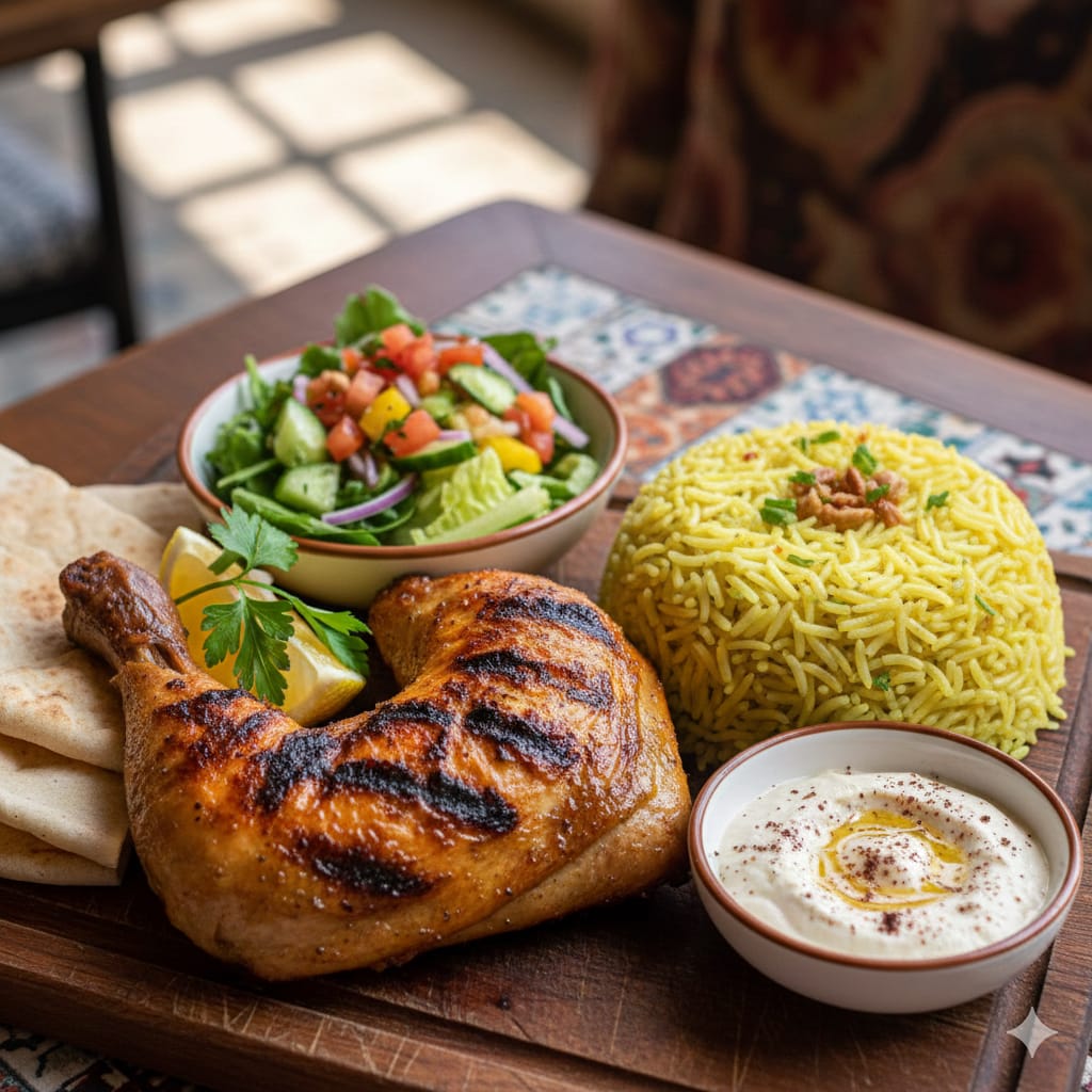 ربع فرخة شواية
